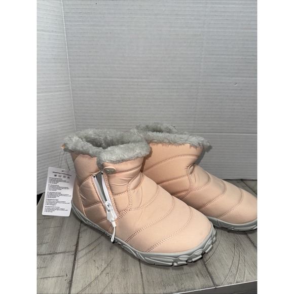 The Unbranded Brand Shoes - Women's Snow Boots Faux Fur Lined Side Zip Lightweight Ankle Boots NWT 37/6.5